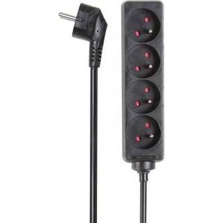 👉 4-voudige stekkerdoos met lange kabel