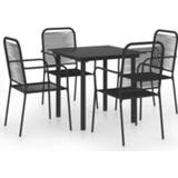 👉 Tuinset zwart glas staal active 5-delige en 8720286241301