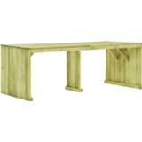 👉 Terrastafel grenenhout hout groen Vidaxl Tuintafel 220x101,5x80 Cm Geïmpregneerd 8719883805177