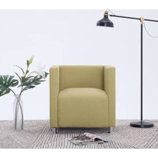 👉 Fauteuil groen stof active kubus 8719883588322
