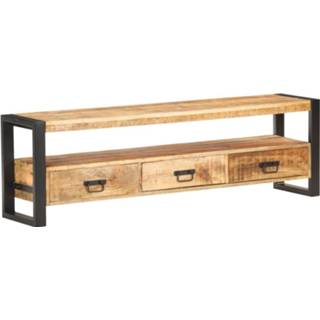 👉 Active mannen Tv-meubel 150x30x45 cm massief ruw mangohout 8720286070482