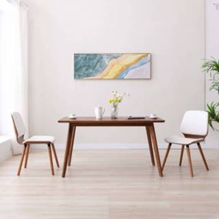 👉 Eetkamerstoel wit kunstleer active Eetkamerstoelen 2 st 8719883795652