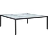 👉 Terrastafel zwart active Tuintafel 200x200x74 cm poly rattan 8719883867823