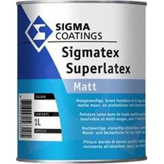 👉 Sigma Sigmatex Superlatex Matt - Wit - 1 l