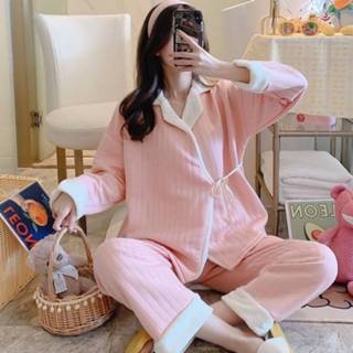 👉 Pyjama roze XXL active kleding vrouwen Tweedelige warme voor zwangere (kleur: roze, maat: XXL) 6922129336775