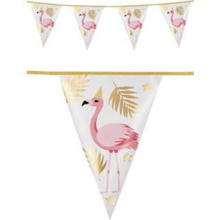 👉 Vlaggenlijn active Mooie Flamingo 4 meter voor Hawaii feesten 8713647944683