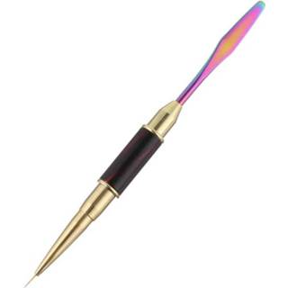 👉 Stokje gel active 3 STKS Cat Eye Stick Kleurrijke Push Kleur Stok Nagel Double-End Pen Fototherapie Gesneden Beroerte Bloem (Kwast)