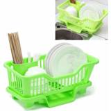 👉 Schotel groen l active mannen Aanrecht Multifunctioneel Afdruiprek Droogrek Keuken Washouder Mand Organisator Groen, Maat: L, Stijl: Drainage aan de voorzijde