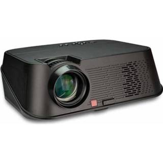 👉 Projector zwart active VS626 Android 3500 ANSI Lumens 1080 * 720 Resolutie LED + LCD-technologie Slimme projector, ondersteuning AV / HDMI SD-kaart USB VGA (zwart) 6922344694537