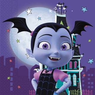 👉 Servet multicolor papier multikleur Procos Servetten Vampirina 33 X Cm 20 Stuks 5201184903711