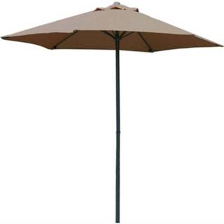 👉 Parasol polyester taupe Pimxl - Ø200cm 8719497490004