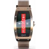 👉 Smartwatch goud active vrouwen Lokmat QUEEN 1,14 inch TFT-scherm IP67 waterdicht smartwatch, ondersteuning slaapmonitor / hartslagmeter vrouwelijke gezondheidsmonitor, stijl: stalen band (goud)