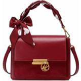 👉 Schoudertas rood active bagage vrouwen NUCELLE herfst en winter enkele Casual messengertas dames kleine vierkante tas (rood)