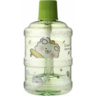 👉 Waterfles grasgroen plastic active kopjes Creatieve met grote capaciteit, studentenkinderen, waterbeker, capaciteit: 1000 ml (grasgroen)