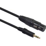Microfoon active 352030 3,5 mm male naar XLR female audiokabel, lengte: 3 m 6922944740443