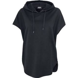 👉 Sleeveless zwart vrouwen Mouw Korte mouwen Urban Classics - Ladies Terry Hoodie T-shirt 4053838075791