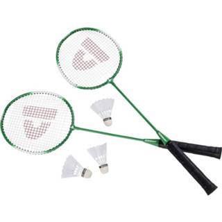 Badmintonset groen Donnay Met Rackets Shuttles En Opbergtas 67 Cm - Voordelige Badminton Set 8720147363487