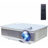 👉 Projector wit active Z720 5,8 inch enkel LCD-scherm 1280x768P slimme met afstandsbediening, ondersteuning voor AV / VGA HDMI USBX2 SD-kaart audio (wit) 6922086810127