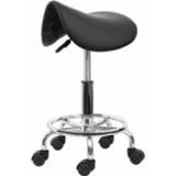 👉 Zadelstoel zwart active Ergonomische computerstoel Schoonheid Kapper Mobiele stoel (zwart)