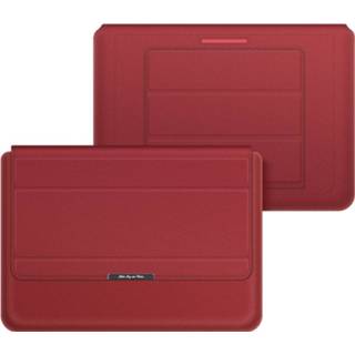 👉 Laptophouder rood PU active netbooktas 4 in 1 Uuniversal waterdichte bescherming pols laptoptas, maat: 13/14 inch (rood)
