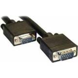 👉 3m Normale kwaliteit VGA 15Pin male naar VGA 15Pin mannelijke kabel voor CRT-monitor (zwart)