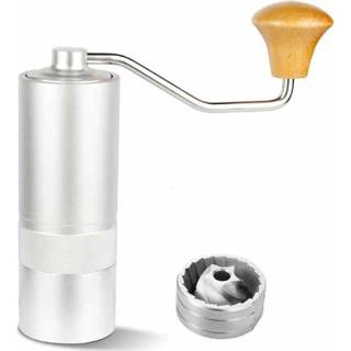 👉 Handmolen zilver active R03 roestvrijstalen draagbare koffiemolen handmatige koffiemachine (zilver) 6922488715150