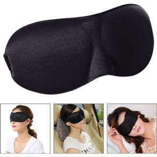 👉 3D Portable Shading Sleep Rest Aid Cover Eye Patch Slaapmasker Vrouwelijk schattig oogmasker (zwart)