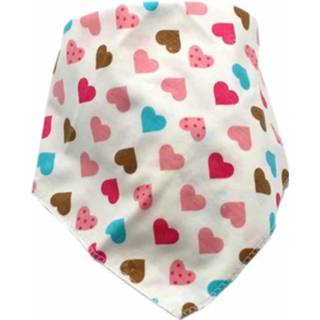 👉 Handdoek rode active Spuugdoekjes>Huis&Tuin baby's 3 STKS Baby Speeksel Katoenen Driehoek Dubbelklik Snap Tulband Slabbetje (Rode Harten)