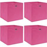 👉 Opbergbox roze stof active Opbergboxen 4 st 32x32x32 cm 8719883891149
