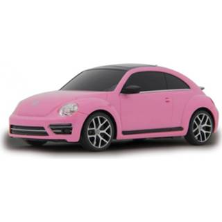 👉 Roze kunststof Rastar Rc Volkswagen Beetle 27 Mhz 1:24 4042774444419