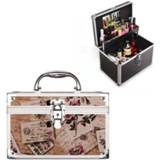 👉 Opbergdoos beige klein active Cosmetica multifunctionele Technicus voetenbad gereedschapskist, maat: (beige briefpapier)