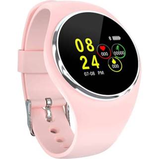 👉 Smartwatch roze active DK01 1,0 inch tft-kleurenscherm IP67 waterdichte bluetooth smartwatch, ondersteuning oproepherinnering / hartslagmeting bloeddrukbewaking slaapbewaking (roze) 6922721774203