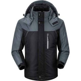 👉 Donsjack zwart XXXL active schoonheid mannen Heren winter dikke fleece waterdichte uitloper donsjacks jassen, maat: (zwart)