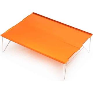 👉 Aluminiumtafel oranje active Outdoor Draagbare Mini Aluminium Tafel Ultralight Opvouwbare Picknicktafel Camping Zelfrijdend Vissen Barbecue Kleine Salontafel (Oranje)