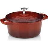 👉 Braadpan rood gietijzer Rood, 21 Cm - Kela Calido 4025457119408