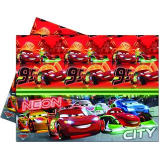 👉 Tafellaken plastic active Leuk Cars Neon 120x180cm 5201184826300