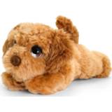 👉 Knuffel active bruin Speelgoed liggende Cockerpoo hondje 25 cm