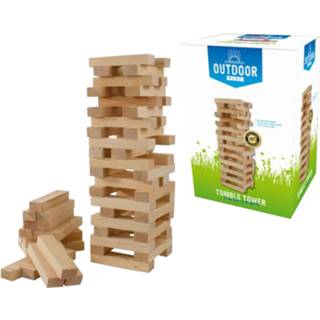👉 Hout bruin Outdoor Play Tumble Tower Wood 8712051039701