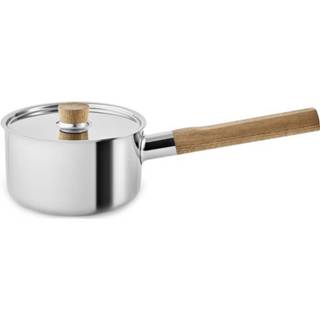 👉 Steel hout zilverkleurig Eva Solo - Sauce Pan 1.5l Nordic Kitchen Stainless 5706631182997
