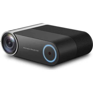 👉 Zwart active YG420 1280x720 2400LM Mini LED-projector Home Theater, ondersteuning HDMI&AV&SD&USB&VGA, algemene versie (zwart) 6922983989117