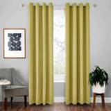 👉 Gordijn geel active 4 STUKS Hoge precisie Schaduwdoek Isolatie Massief Gordijn, Grootte: 52× 63 Inch ?132 × 160 CM? (Geel)