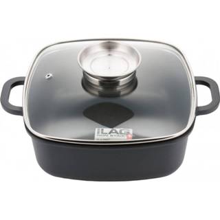 👉 Braadpan keramisch zwart Kinghoff 3871 - Ø28 Cm Alle Warmtebronnen 5908287238718