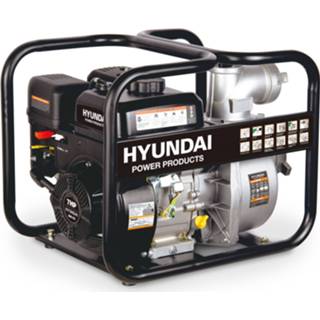 👉 Schoonwaterpomp zwart Hyundai Waterpomp / - 208cc 7pk Benzine Motor 1000 Liter Per Minuut 80mm 8718502576474