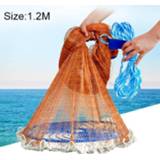 👉 American Easy Throw Cast Net Fishing Mesh Visgerei, 1,2 m Monofilament