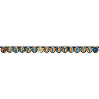 👉 Slinger oranje blauw kunststof Nerf Happy Birthday 204 Cm Oranje/blauw 13051873165