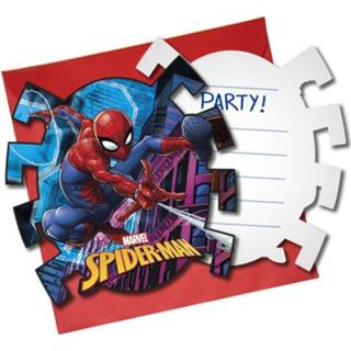 👉 Envelop active kinderen Leuke Spiderman uitnodigingen kinderfeest 6 stuks met 5201184894538