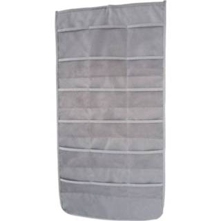 👉 BH grijs active 2 STKS 30 Raster Dubbelzijdig Oxford Doek Beha Ondergoed Slipje Opslag Opknoping Tas, Stijl: Verbeterde Modellen (12 + 18 Grids) (Grijs)