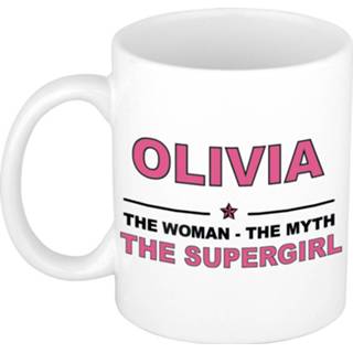 👉 Mok active vrouwen Olivia The woman, myth supergirl collega kado mokken/bekers 300 ml