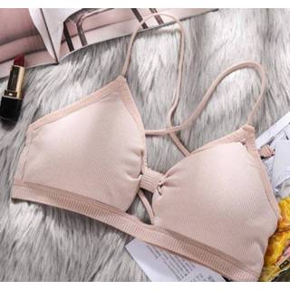 👉 Sport BH active Schoonheid>Vrouwenkleding vrouwen Yoga Dames Gewatteerde Sportbeha, Maat: One Size (Huid)