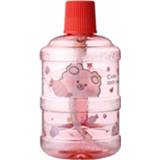 👉 Waterfles plastic active kopjes kinderen Creatieve met grote capaciteit voor studenten waterbeker rietje, capaciteit: 1000 ml (granaatappelrood)